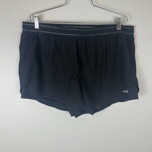 avia black lined 2XL shorts women's workout with liner